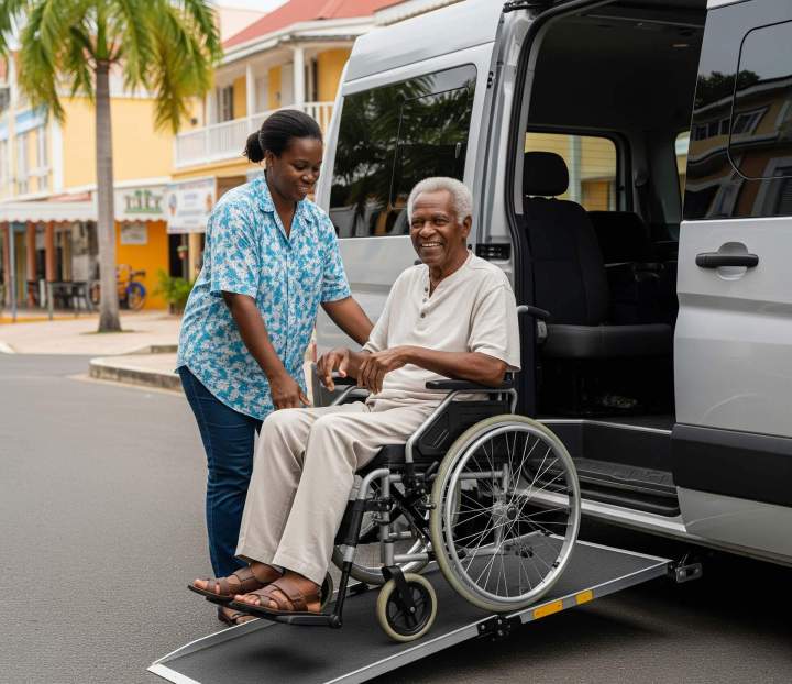 Transport de personnes à mobilité réduite Guadeloupe